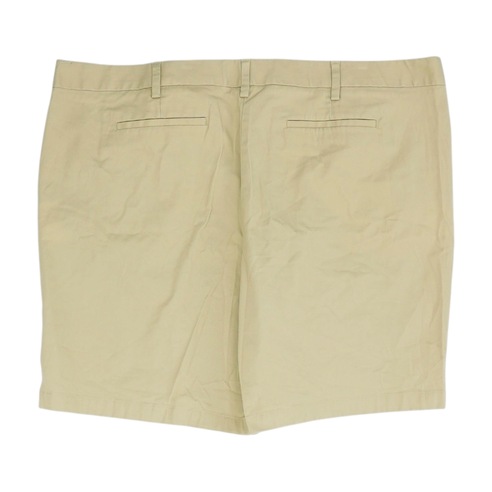 Lands' End Khaki Plus Size Solid Chino Shorts – Image 2