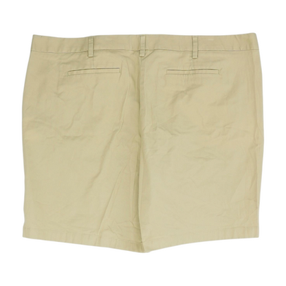 Lands' End Khaki Plus Size Solid Chino Shorts – Image 2