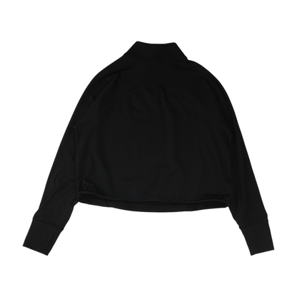 Black Solid 1/4 Zip Pullover
