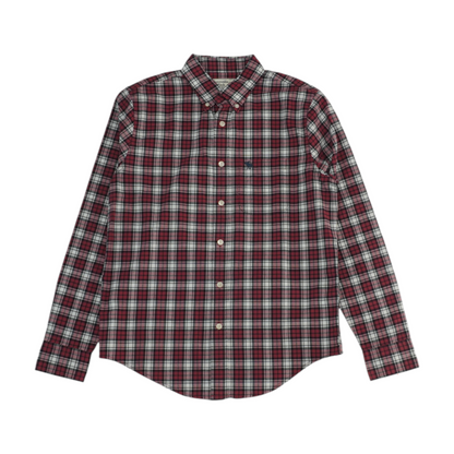 Red Check Long Sleeve Button Down