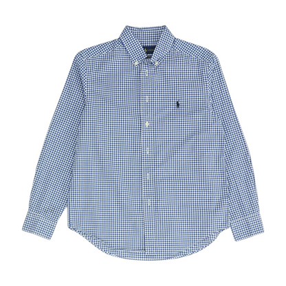 Blue Check Long Sleeve Button Down