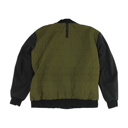 Men's Green Color Block Jacket