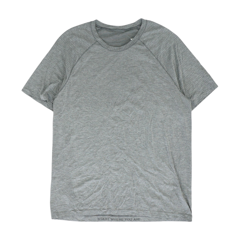 Gray Solid Active T-Shirt