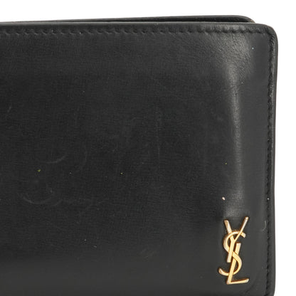 Tiny Cassandre East West Wallet in Leather