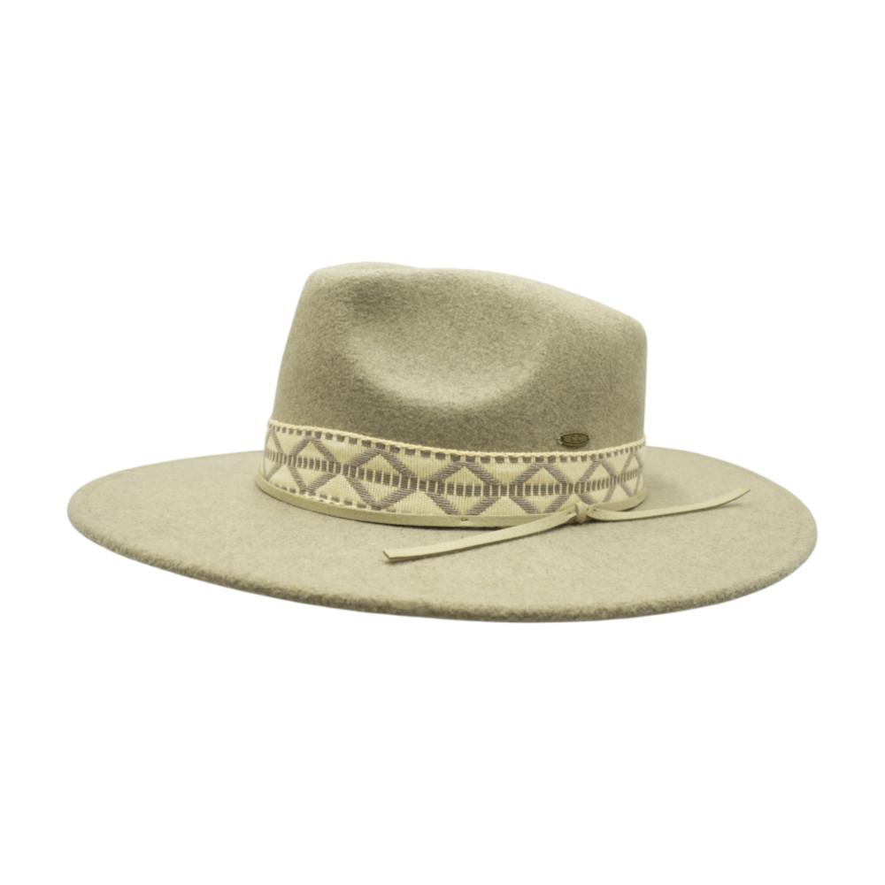 Beige Western Hat