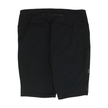Black Solid Active Shorts