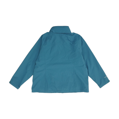 Blue Plus Solid Rain Jacket