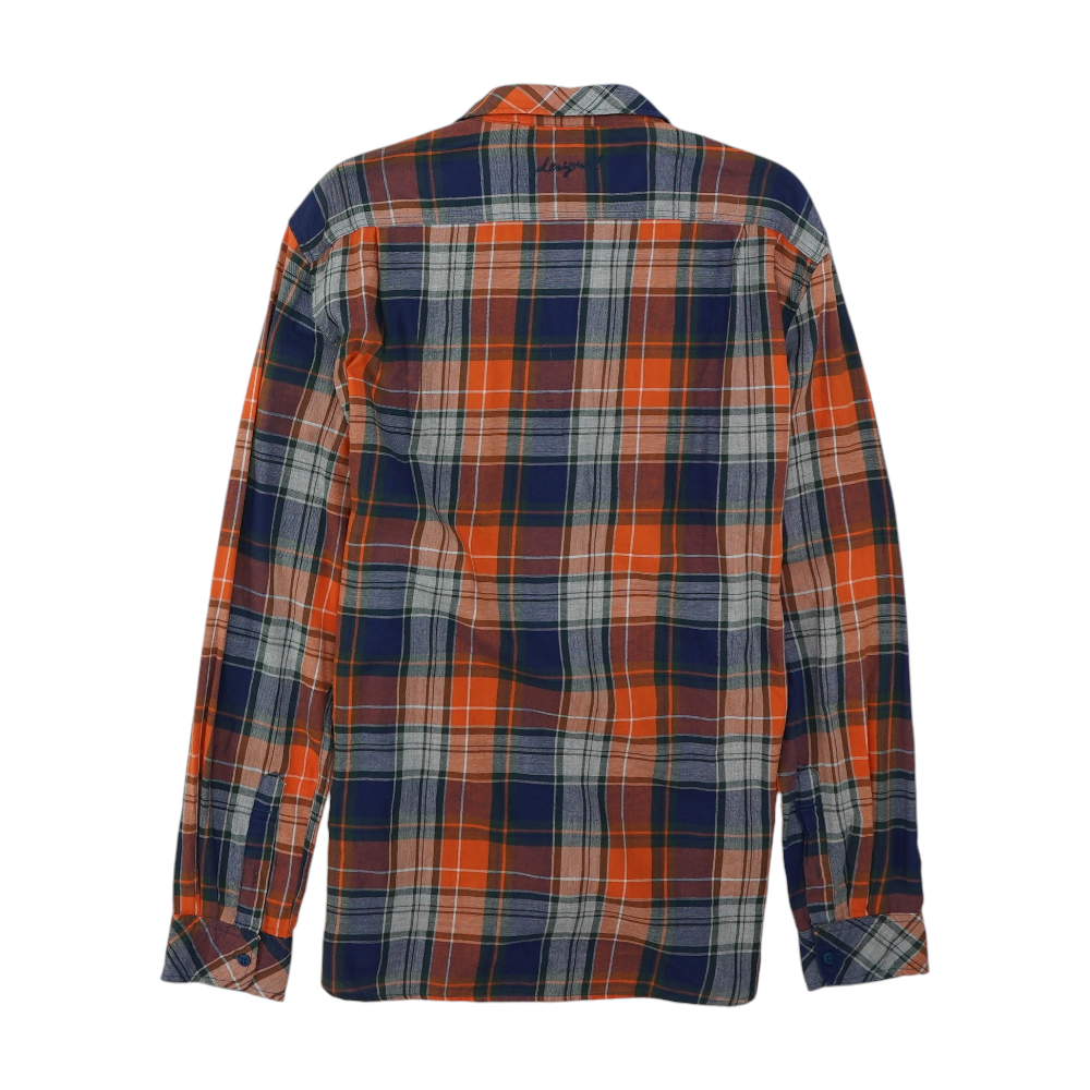 Multi Plaid Flannel Button Down