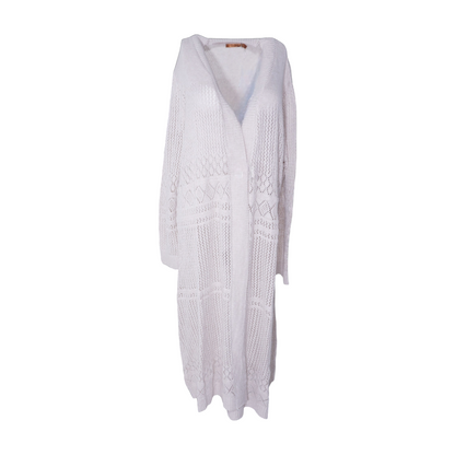 Beige Plus Cardigan Sweater