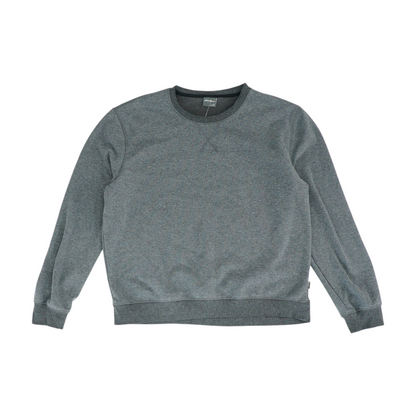 Gray Solid Sweatshirt Pullover