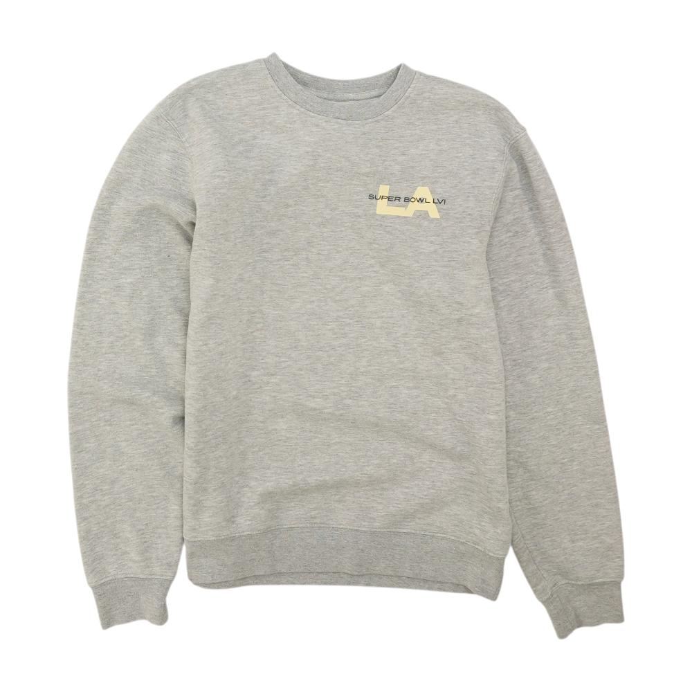 Gray Super Bowl LVI Solid Sweatshirt Pullover