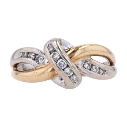 1/6 ctw 14K Two-Tone Gold Diamond Fashion Ring