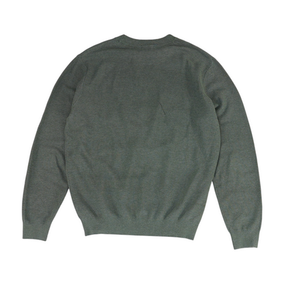 Gray Solid Pullover Sweater