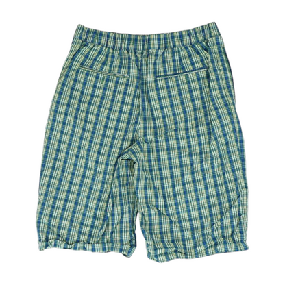Green Plaid Chino Shorts