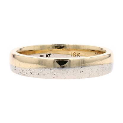 14K Two-Tone Gold Band Ring
