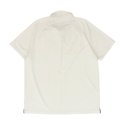 White Solid Short Sleeve Polo