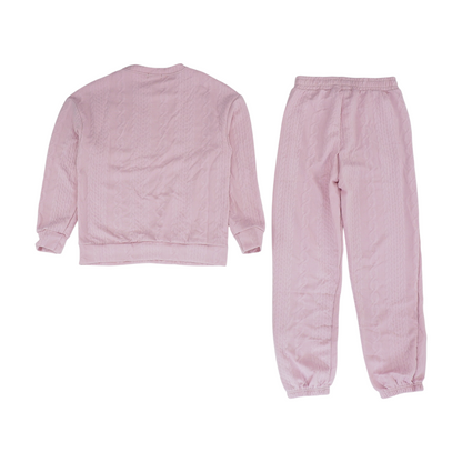 Pink Solid Pant Set