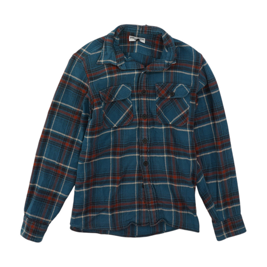 Blue Plaid Flannel Button Down