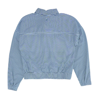 Blue Striped 1/4 Zip Pullover