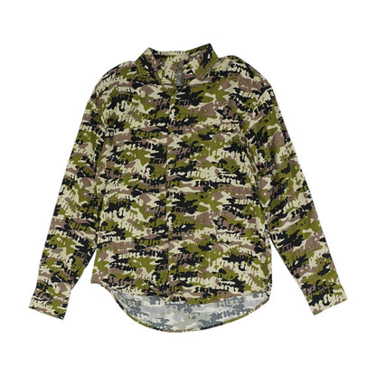 Green Camo Button Down
