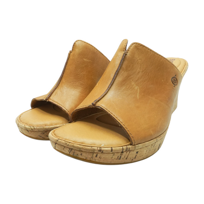 Brown Wedged Sandals