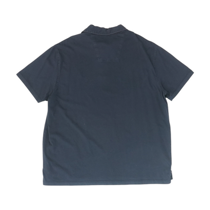 Navy Solid Short Sleeve Polo