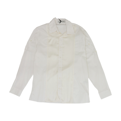 Ivory Solid Long Sleeve Button Down