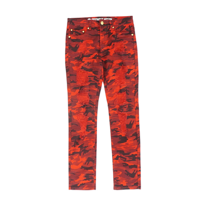 Red Camo Slim Jeans