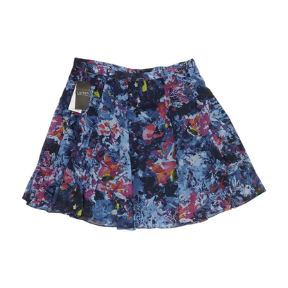 Blue Abstract Mini Skirt