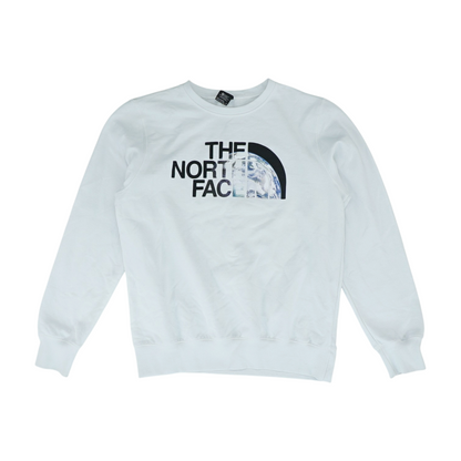 White Solid Sweatshirt Pullover