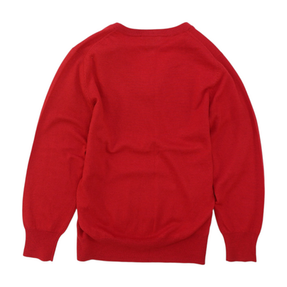 Red Plus Size Pullover Sweater