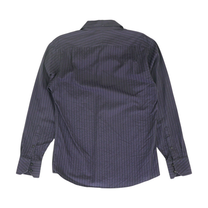 Purple Striped Long Sleeve Button Down