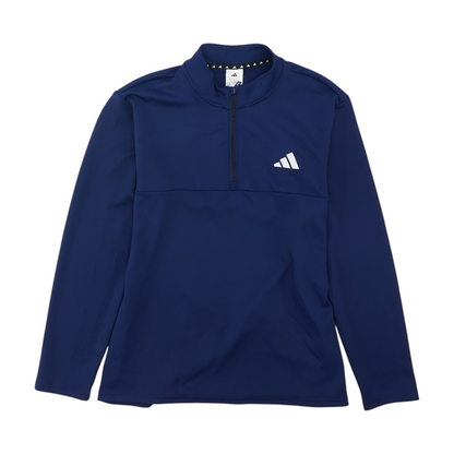 Navy Solid 1/4 Zip Pullover