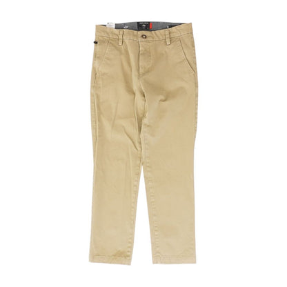 Tan Solid Khaki Pants