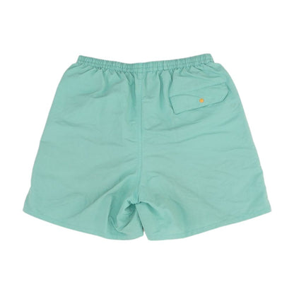 Green Solid Swim Shorts