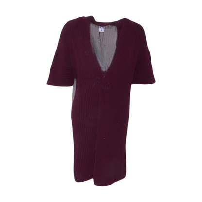 Maroon Cardigan Sweater