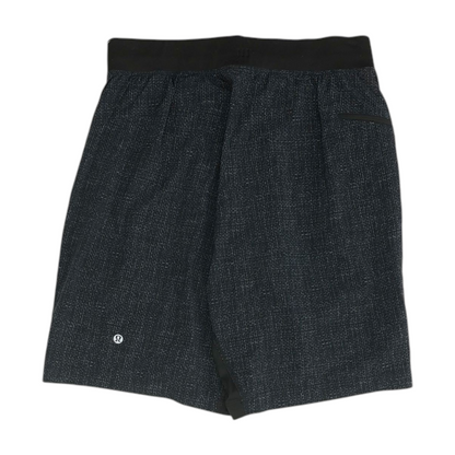Navy Print Active Shorts