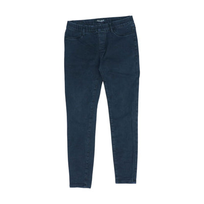 Black Mid Rise Slim Leg Jeans