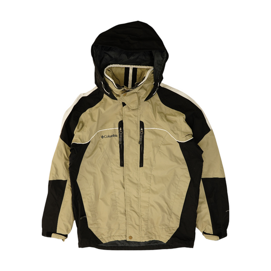 Gray Color Block Rain Jacket