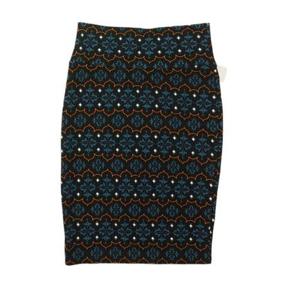 Black Print Mini Skirt