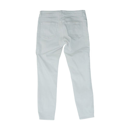 White High Rise Skinny Leg Jeans