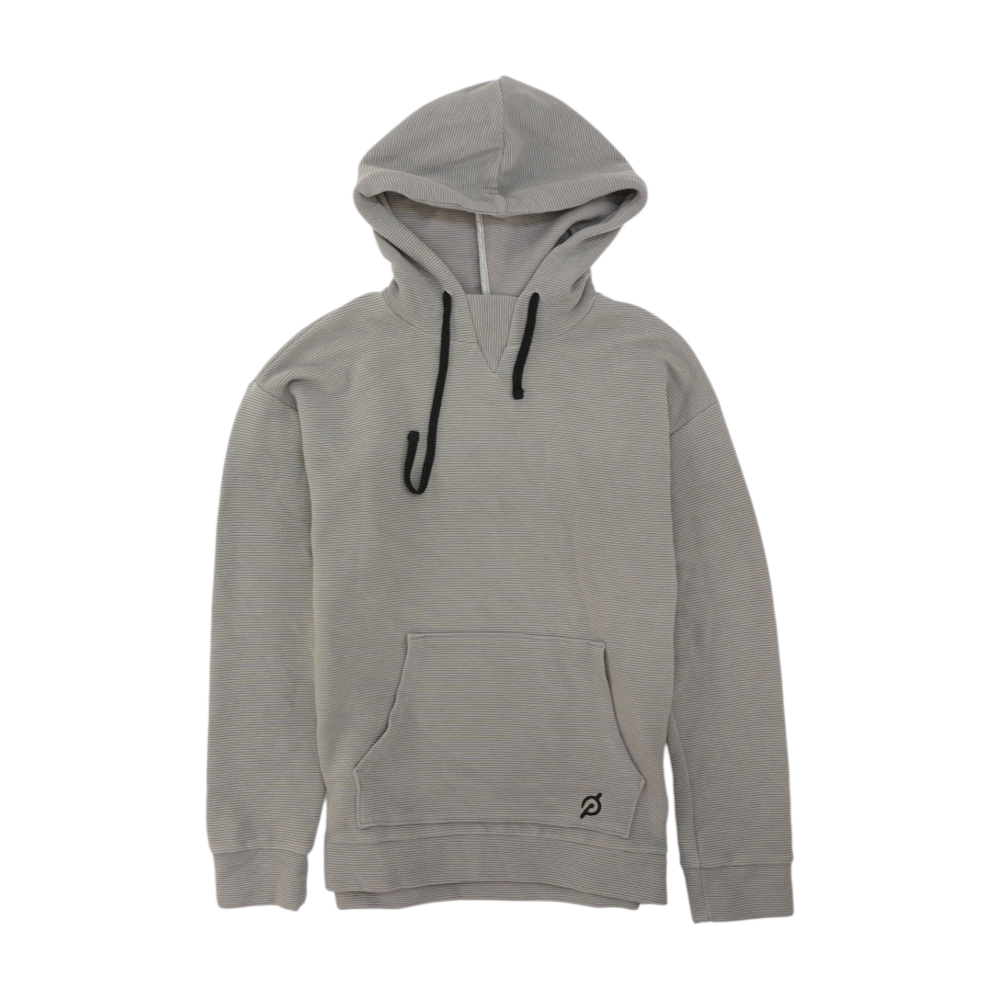 Gray Solid Hoodie Pullover