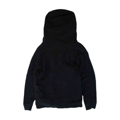 Black Solid Hoodie Pullover