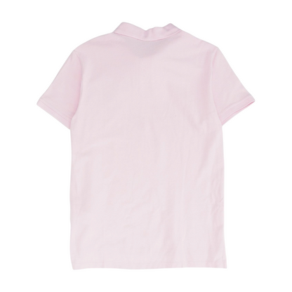 Pink Solid Short Sleeve Polo