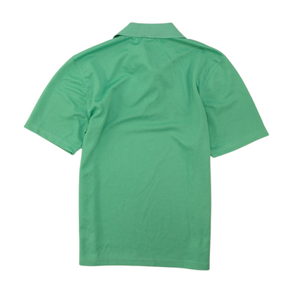 Green Solid Short Sleeve Polo