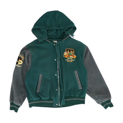 Vintage The Disney Store Embroidered 'Tigger Bounce Champion' Hooded Bomber Jacket