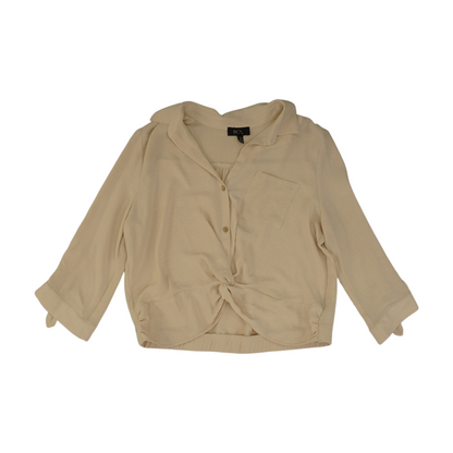 Beige Cropped Blouse