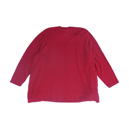 Red Plus Pullover Sweater