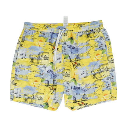 Yellow Graphic Swim Bottom
