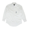 White Solid Long Sleeve Button Down